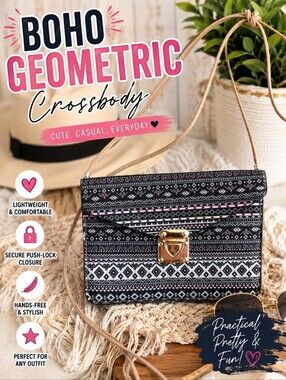 Boho Geometric Crossbody Purse